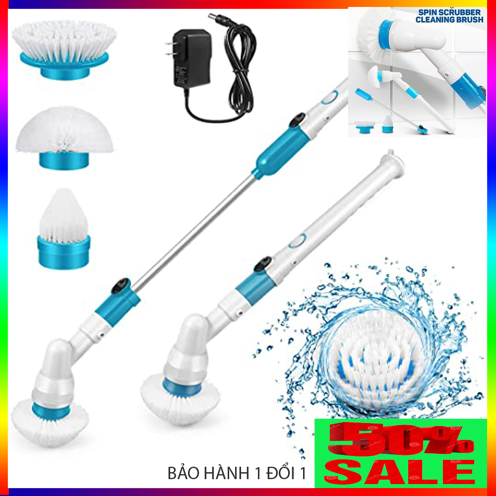 Máy cọ rửa nhà vệ sinh đa năng - sạc điện 3 in 1, tốc độ vòng xoay 360 độ, vệ sinh nhà tắm cọ bồn cầu, dọn sạch mọi vết baanr và mảng bám.