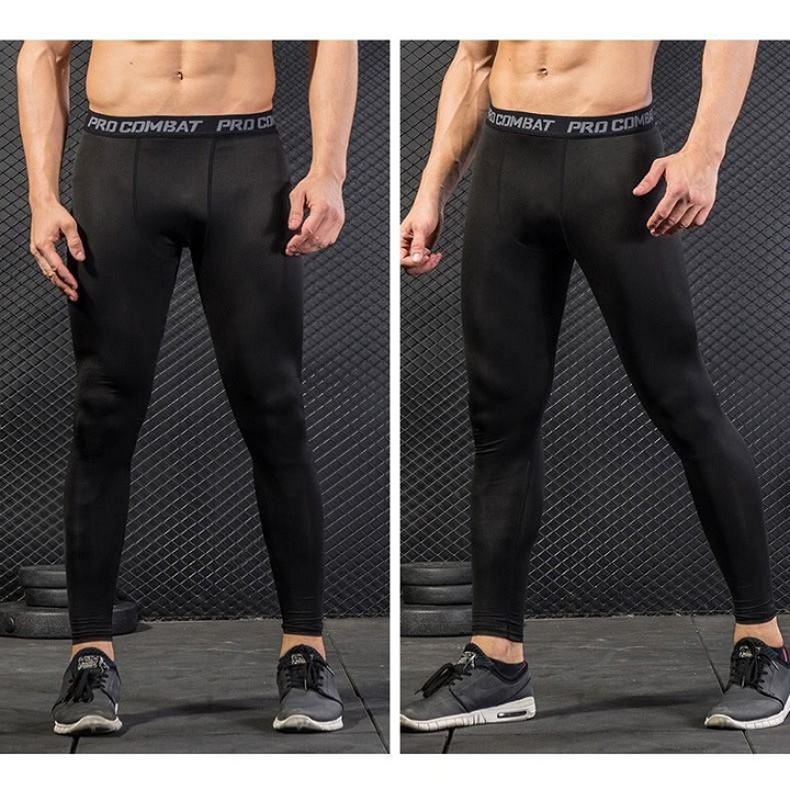 Quần Thể Thao, Tập GYM Pro ComBat- Quần LEGGING Dáng Dài Cho Nam Giới