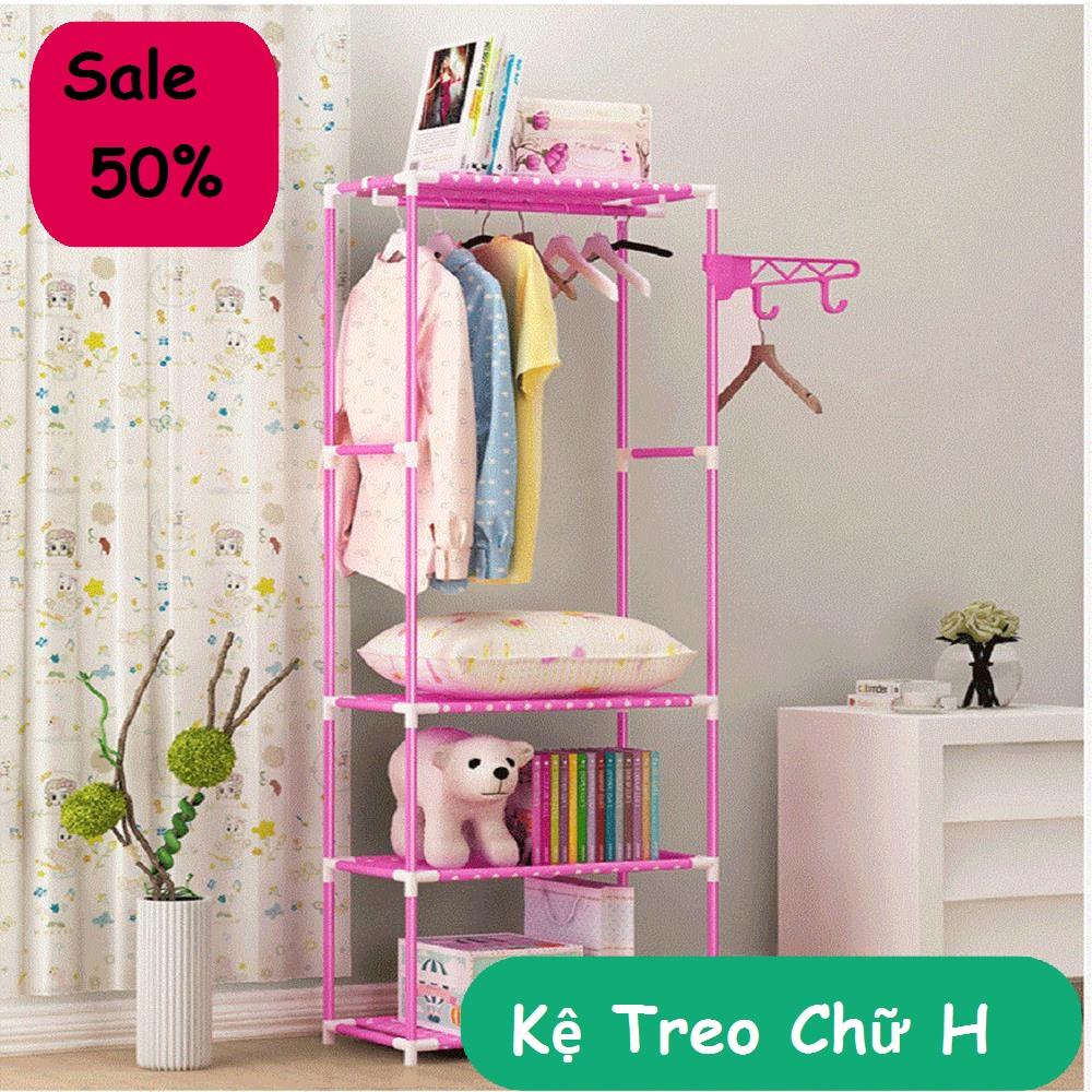 Cây treo đồ đa năng, giá treo đồ, kệ treo đồ chữ h chất liệu khung sắt tĩnh điện, thiết kế 4 tầng rộng rãi để nhiều đồ - uy tín, chất lượng, giá rẻ.