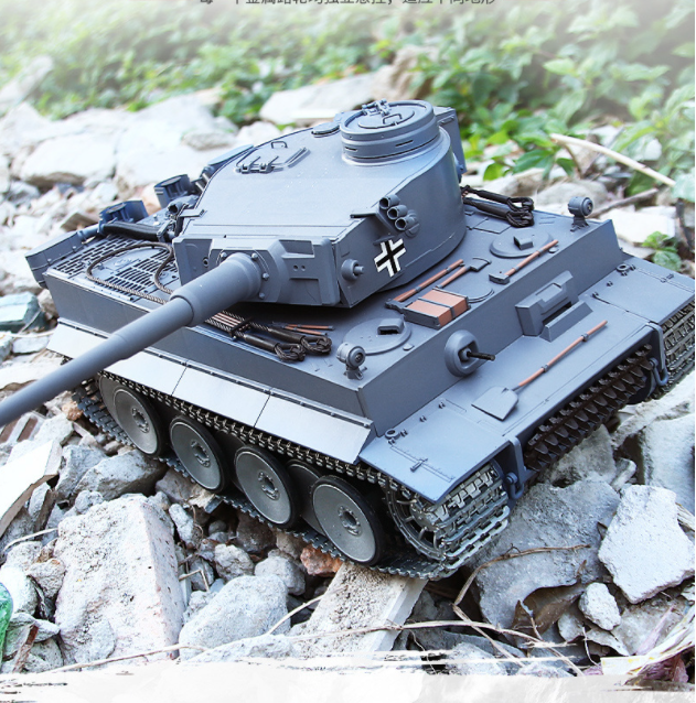 Xe Tăng Henglong Điều Khiển Từ Xa Tiger 1 Xích Nhựa Và Xích Kim Phiên Bản Mới 7.0