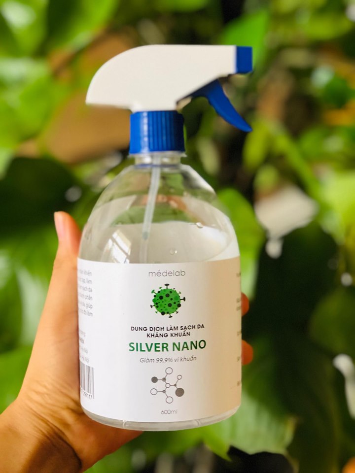 Nước rửa tay khô sát khuẩn Silver Nano 600ml - SỞ Y TẾ CẤP PHÉP