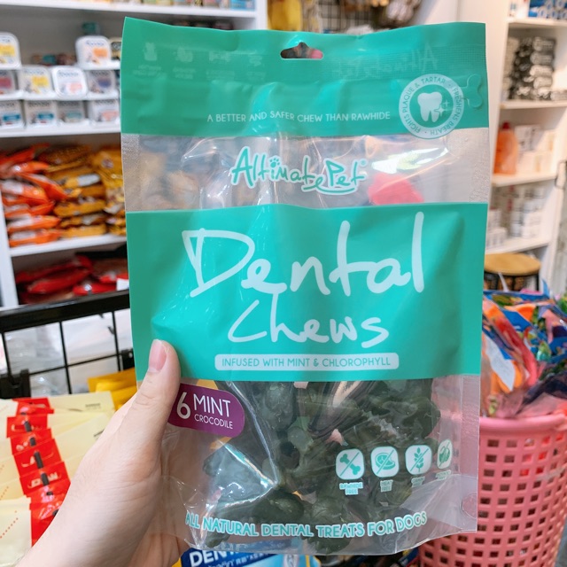Dental Chew Đồ ăn gặm sạch răng cho chó - Made in Singapore
