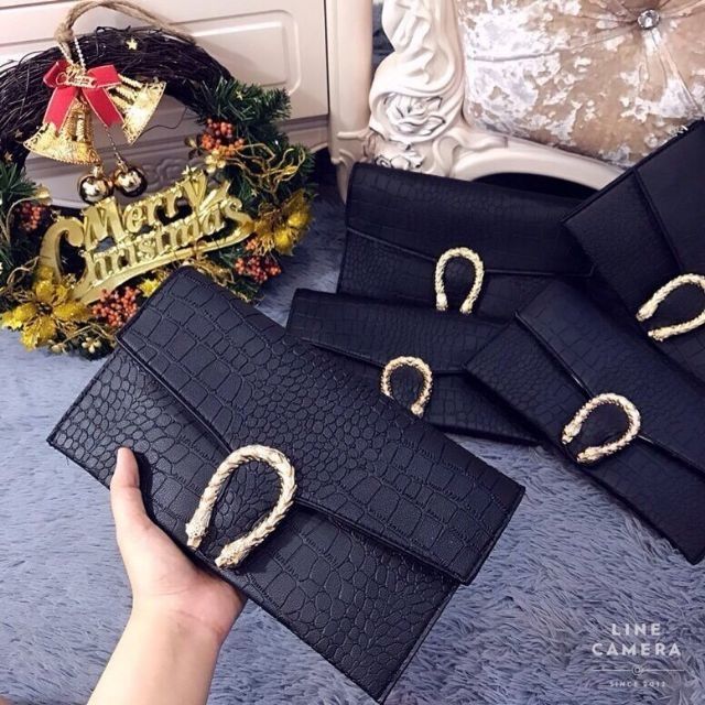 Ví nữ cầm tay đeo chéo đẹp 2 ngăn thời trang dự tiệc giá rẻ