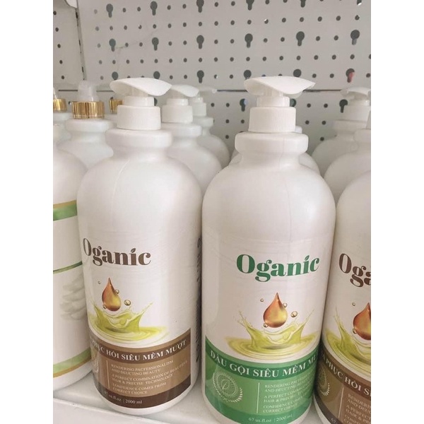 Combo gội xả oganic 2000ml