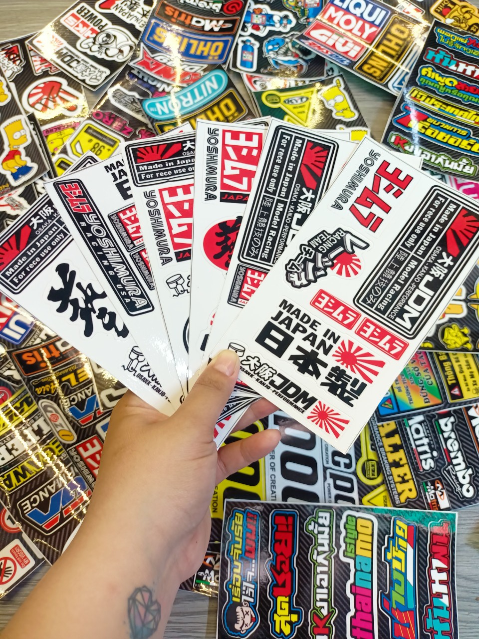 Tem set sticker japan
