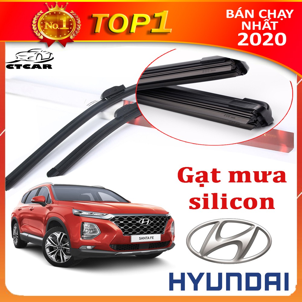 Gạt mưa silicon cho xe Huyndai loại gạt mưa cao cấp siêu bền,gạt mưa ôtô siêu sạch bảo hành 12 tháng Việt Car - i10