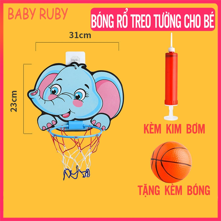 Bóng Rổ Treo Tường Cho Bé - An Toàn Đảm Bảo Bé Được Chọn Mẫu - Bộ đồ chơi bóng rổ treo tường bảng ném bóng rổ dán tường mini bảng ném bóng rổ mini Đồ chơi bóng rổ cho bé treo tường - Baby Ruby