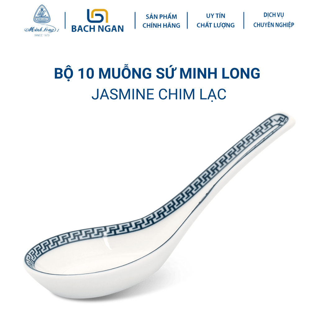 bộ 10 muỗng 13.5 cm Jasmine Chim Lạc