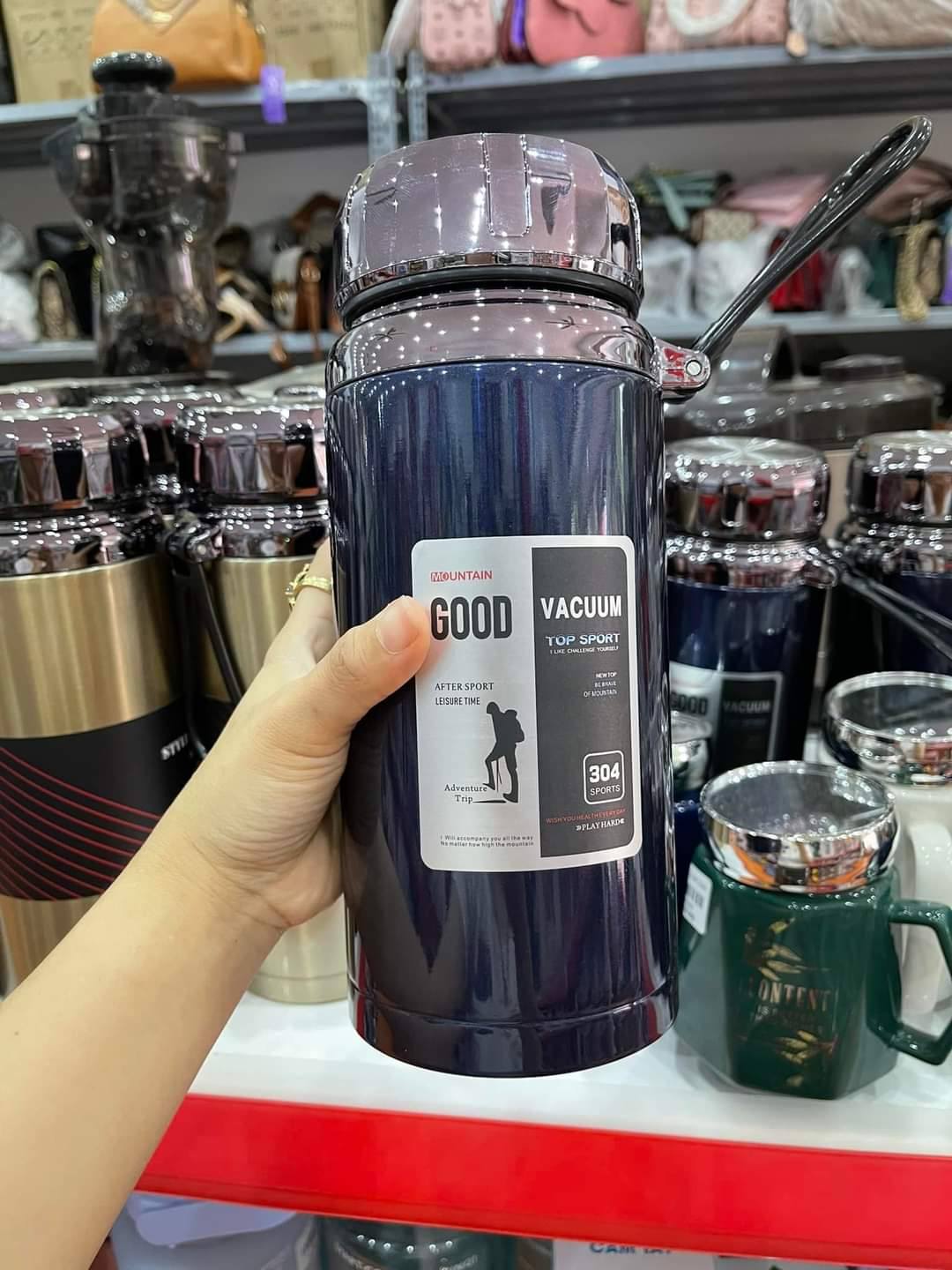 Bình giữ nhiệt inox 1500mL BAOL cao cấp giữ nhiệt nóng lạnh bình inox 304 freeship