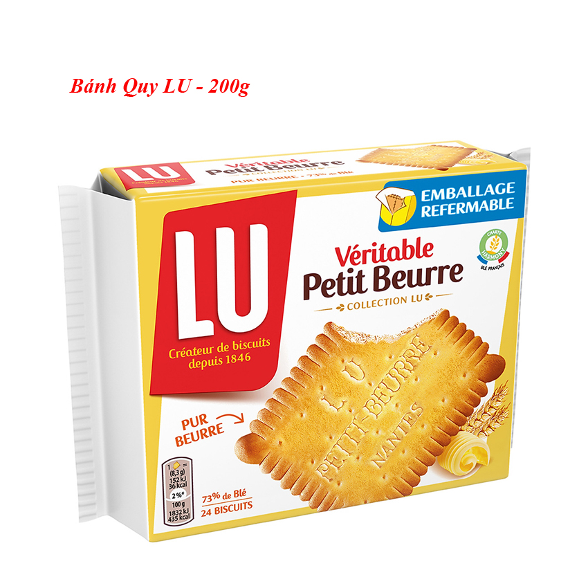 Bánh Quy Bơ Pháp LU Veritable Petit Beurre gói 200g