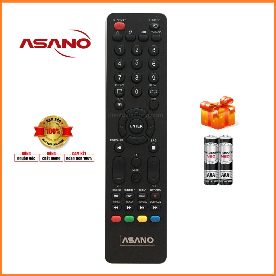 Điều khiển ti vi asano smart