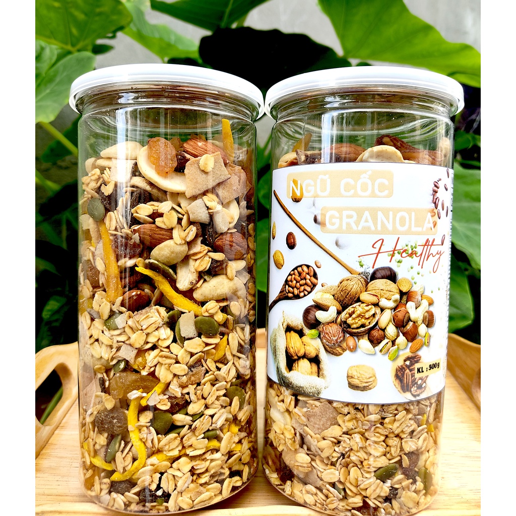 Granola nhiều hạt ăn kiêng 500g - ngũ cốc ăn kiêng không đường