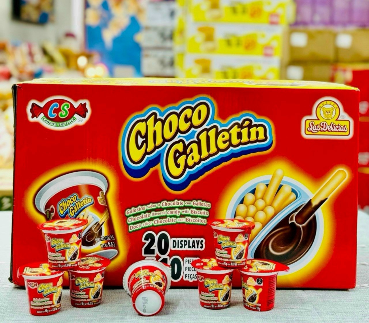 Lốc 10 Hộp Bánh quy chấm socola SIÊU NGON Bánh que chấm Sô cô la Choco Galletin bánh giòn rụm