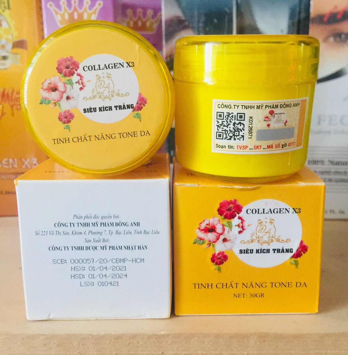 Combo 10 Kem kích trắng collagen x3 mẫu mới 2021- Kích trắng X3 chính hãng Đông Anh