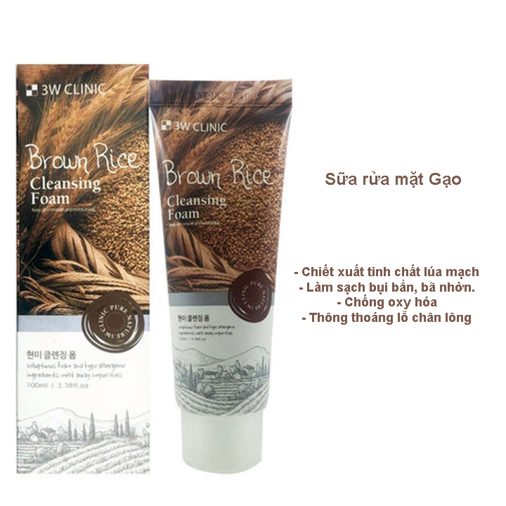 Sữa Rửa Mặt 3W Clinic 100ml Hàn Quốc - 6
