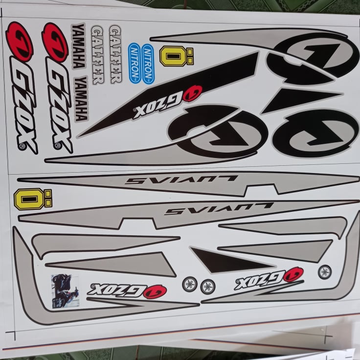 tem rời luvias 125 GZOX xe đen