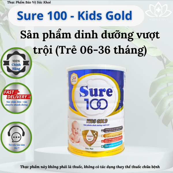 Sữa Sure 100 Kids Gold Hộp 900G