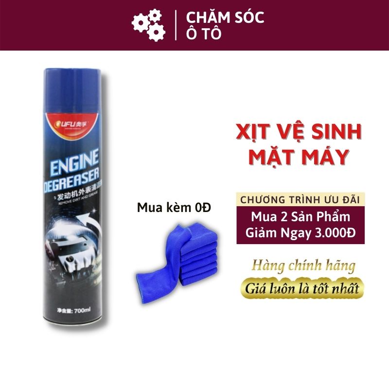Bình xịt tẩy rửa khoang máy 🔥 freeship 🔥 dung dịch vệ sinh động cơ mặt máy, khoang máy oufu 700ml - csotvn