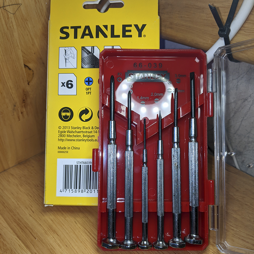 Bộ vít dùng trong sửa chữa điện tử 6 cây stanley 66-039