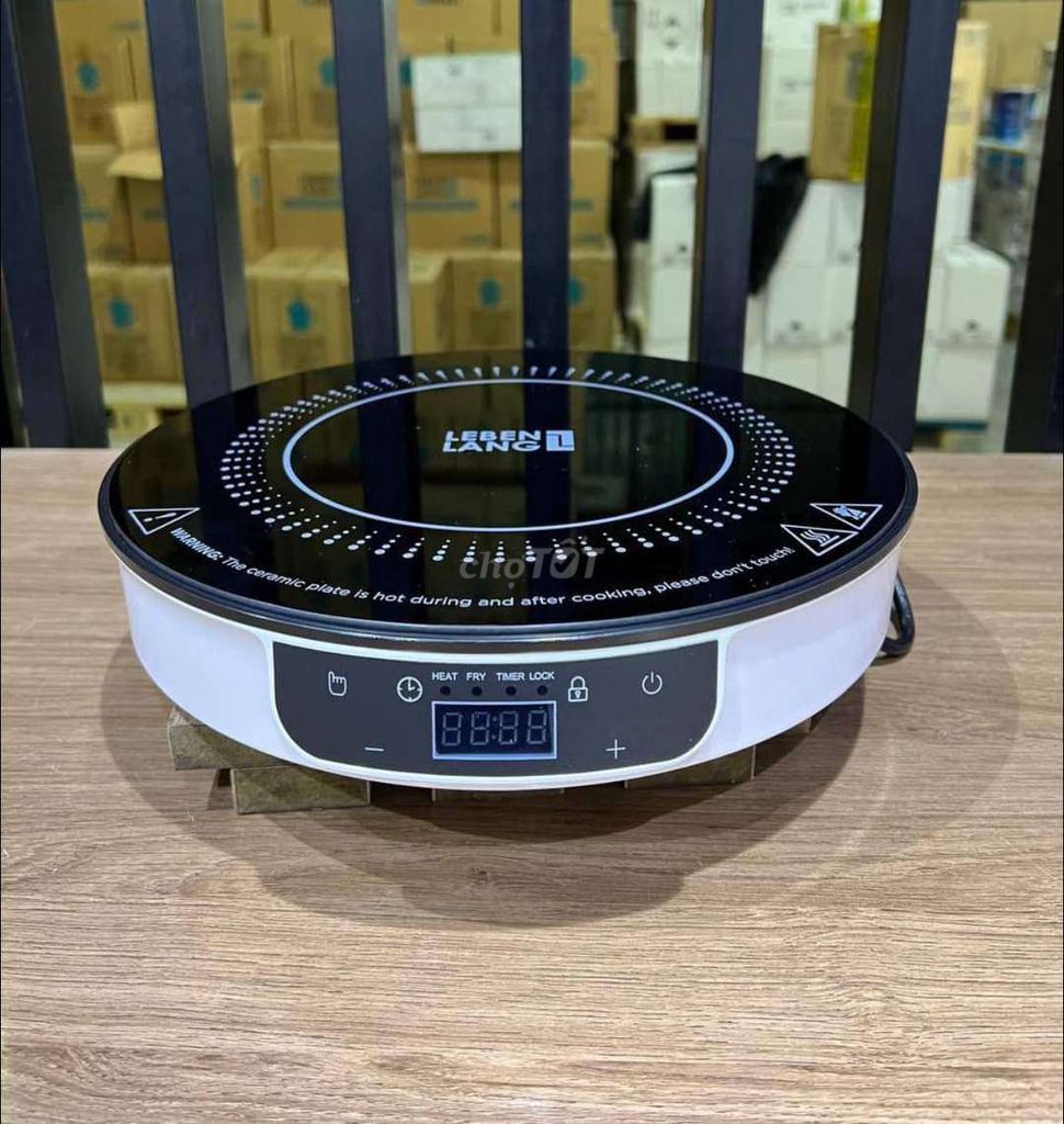 Bếp từ tròn Lebenlang LBII5505C, công suất 2000W ,Bếp từ tròn ,Bếp từ Lebenlang tròn ,bếp từ cảm ứng ,bếp điện từ, với chức năng vượt trội so với các loại bếp khác Mặt Kính Chống Nóng Chống Trầy Ngắt điên Tự Động ,