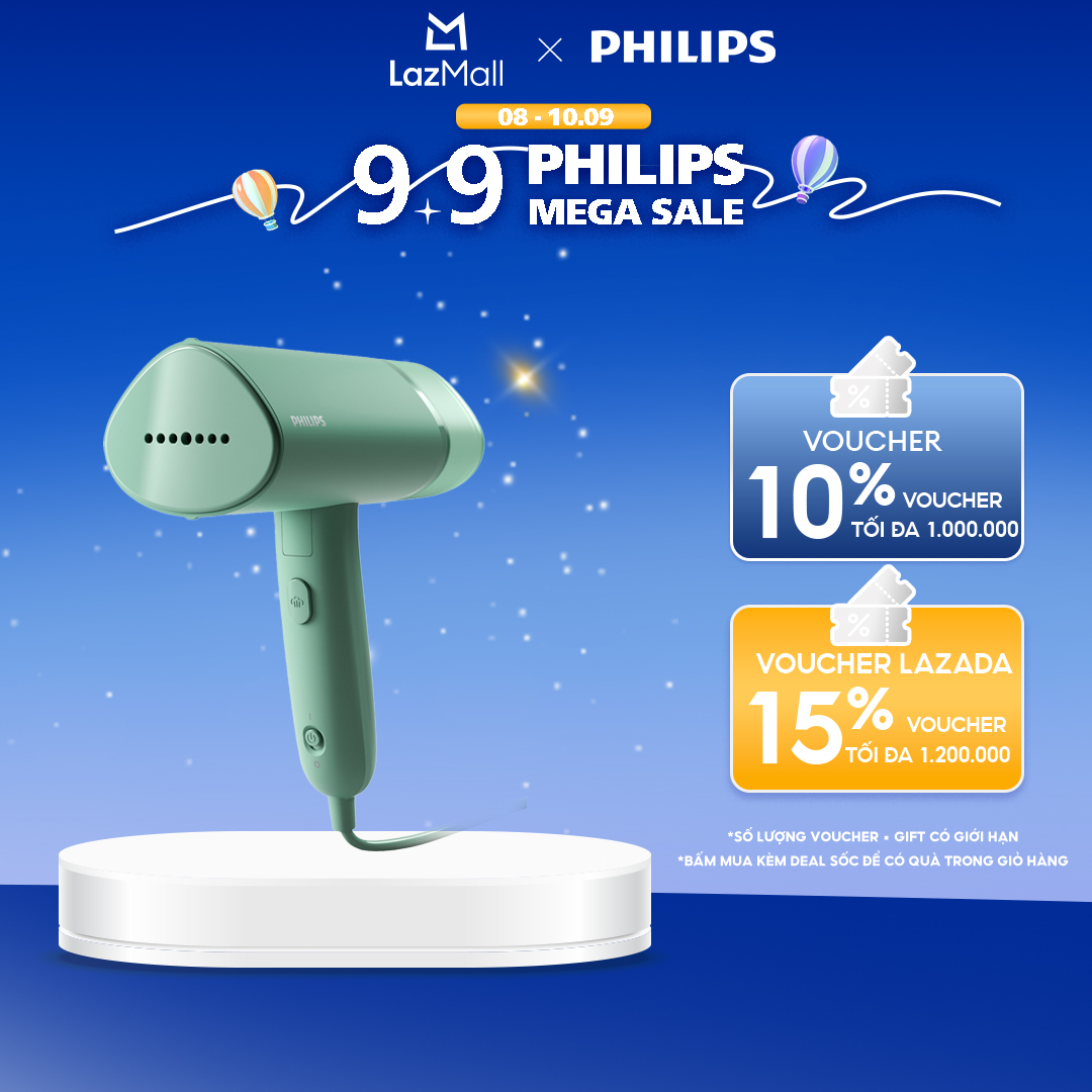 Bàn Ủi Hơi Nước Cầm Tay Philips STH3010/70 - Hàng Phân Phối Chính Hãng