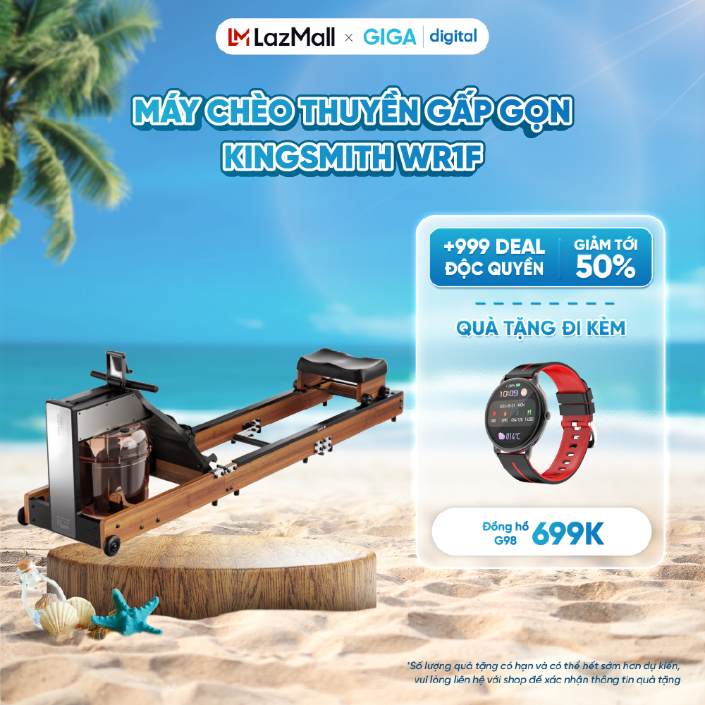 Máy chèo thuyền gấp gọn KingSmith WR1F