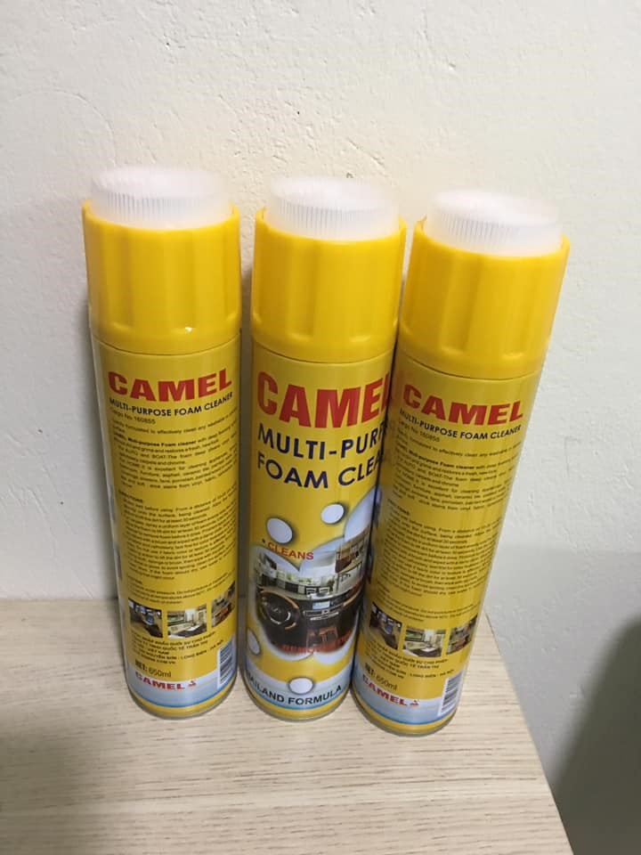 Xịt bọt tẩy nội thất CAMEL(Combo 3 chai) giá khuyến mãi