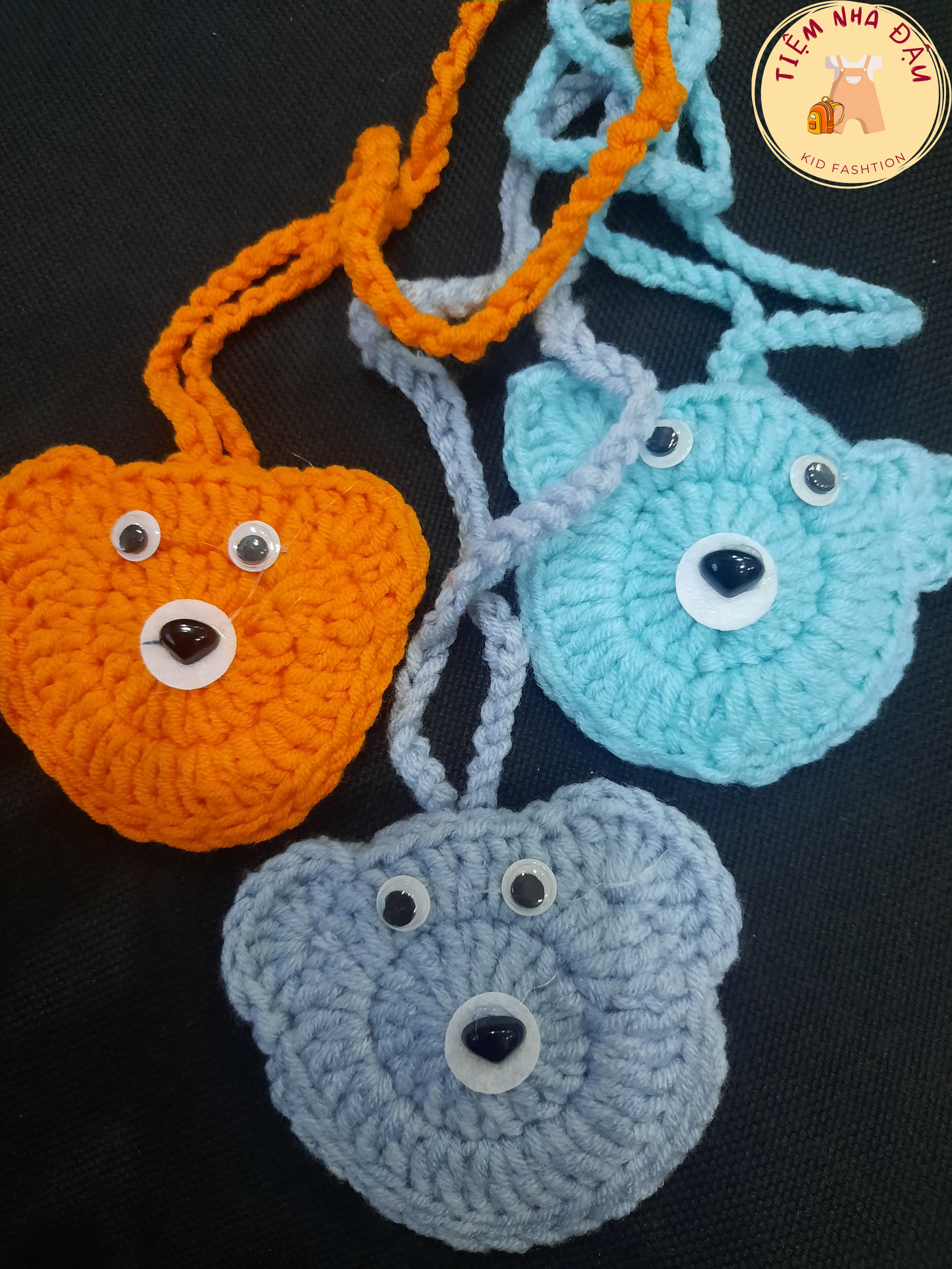 Túi đựng tỏi cho trẻ sơ sinh handmade.
