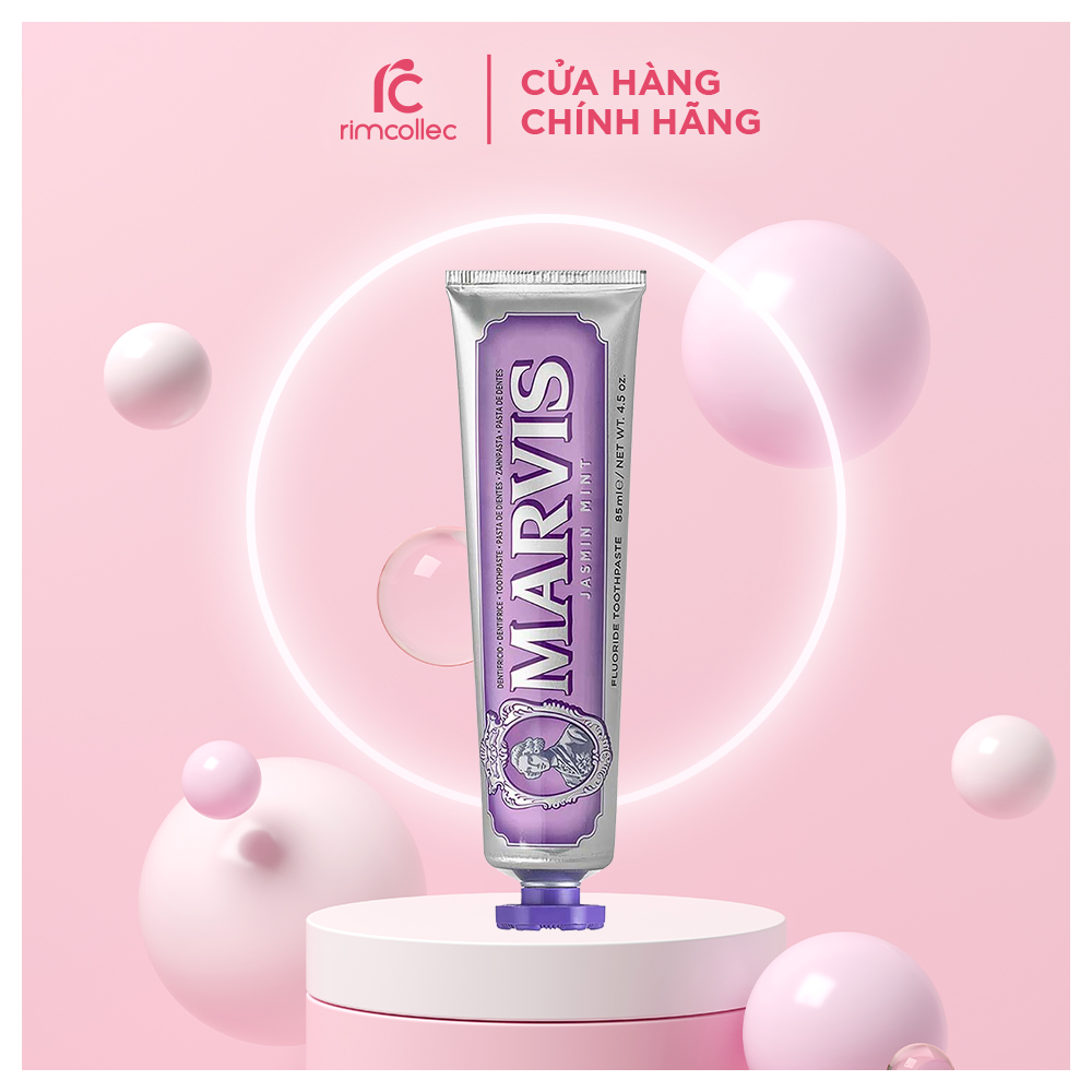 Kem Đánh Răng Marvis Classic 85ml - 9 Hương Vị, Loại Bỏ Mảng Bám, Trắng Răng Thơm Miệng, Kem Đánh Răng Trắng Răng Từ Italy