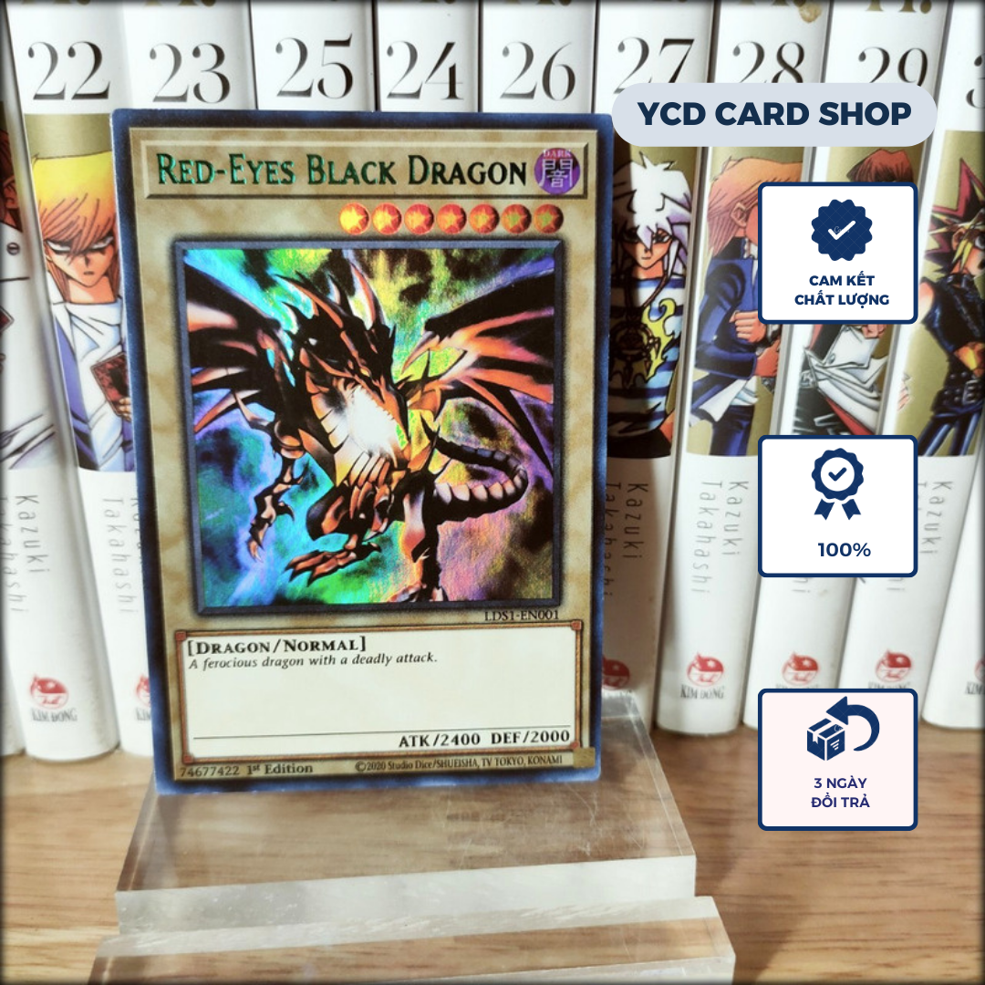 Thẻ bài yugioh chính hãng  Red-Eyes B. Dragon – Ultra rare