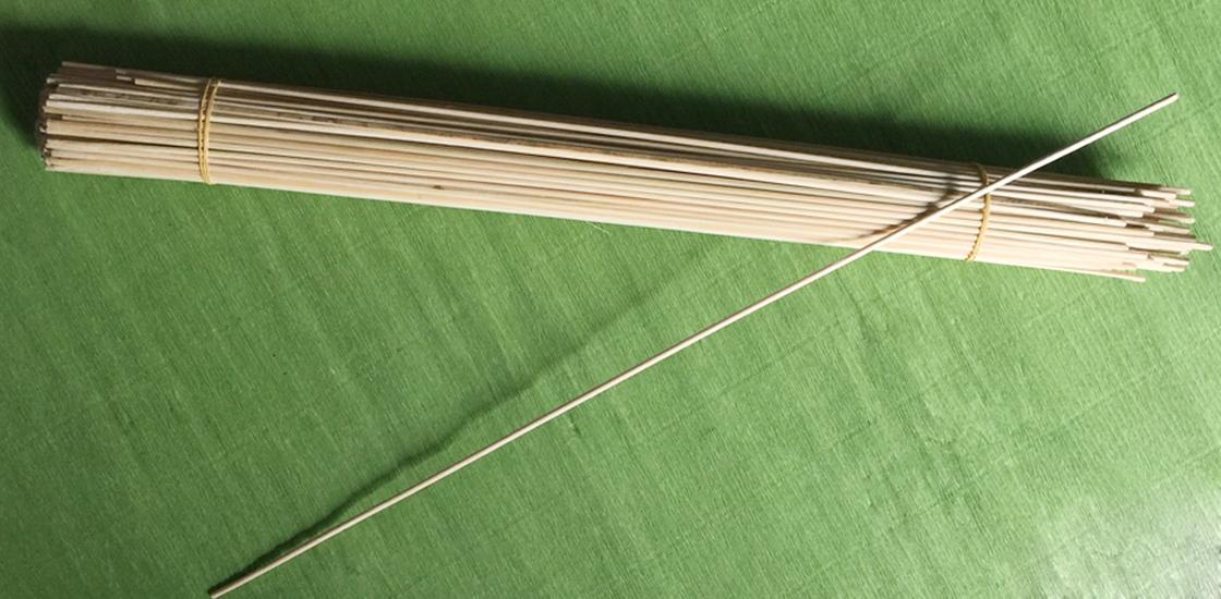 Bộ 100 que gỗ tròn 3 ly dài 80cm- tăm tre tròn dài làm hand made