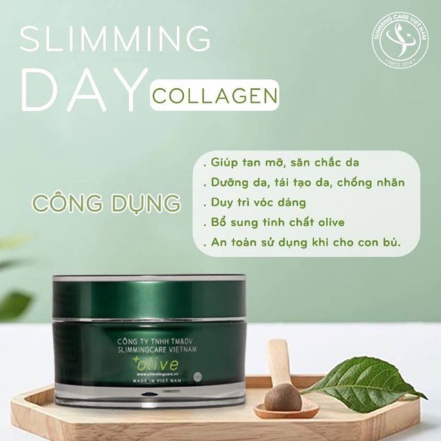 Kem tan mỡ Slimming Day Collagen giúp làm tan mỡ, duy trì vóc dáng cho cơ thể