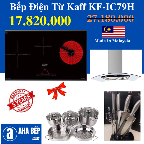 Bếp điện từ kaff kf-ic79h - hàng chính hãng