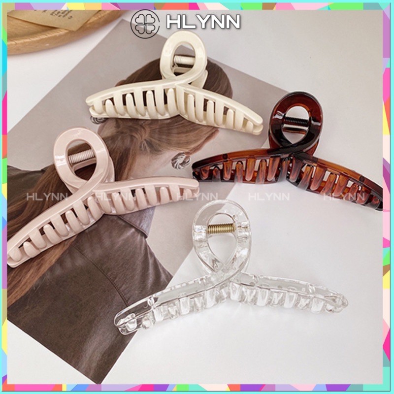 Kẹp tóc càng cua màu trơn