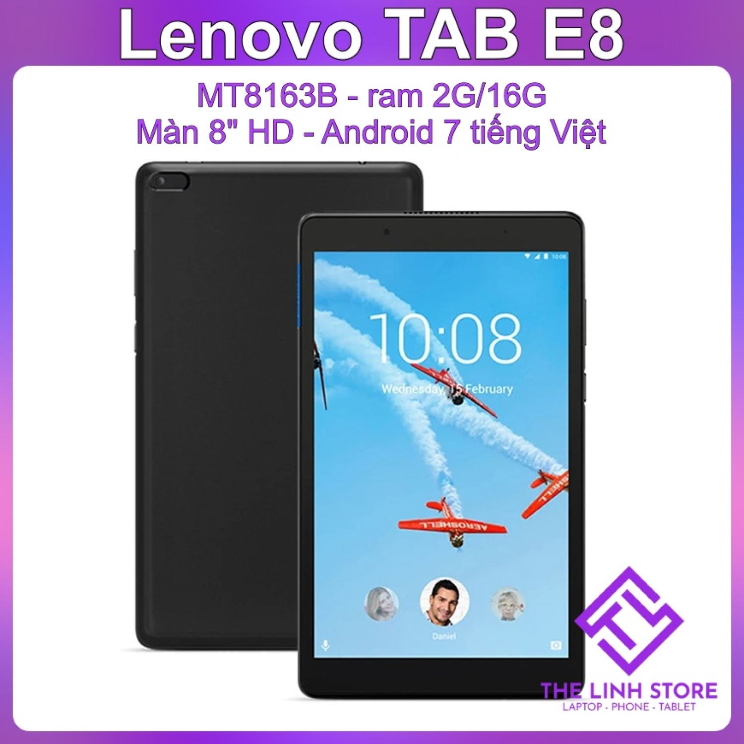 Máy tính bảng lenovo tab e8 tb-8304f1 màn 8 inch - android 7 tiếng việt