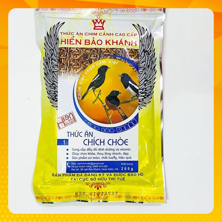 Cám chim chích chòe Hiển Bảo Khánh số 1 cao cấp 200gram, Cám chích chòe Hiển Bảo Khánh số 1 giá rẻ