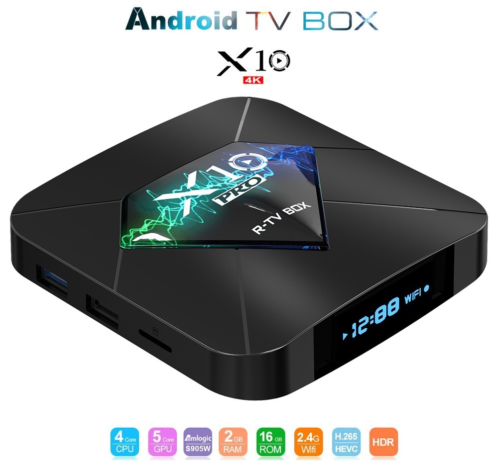 Android TV BOX X10 UHD 4K Ram 2Gb Rom 16Gb Hỗ Trợ Tìm Kiếm Giọng Nói