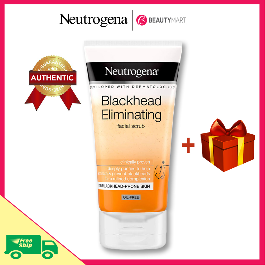 Sữa rửa mặt giảm mụn đầu đen Neutrogena Blackhead Eliminating Daily Scrub chính hãng Pháp - BeautyMart