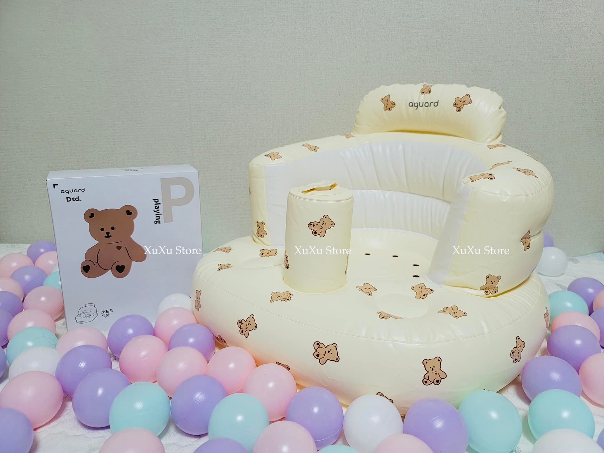 Ghế hơi tập ngồi Dottodot cho bé từ 6 tháng tuổi, kiểm định KC Hàn Quốc