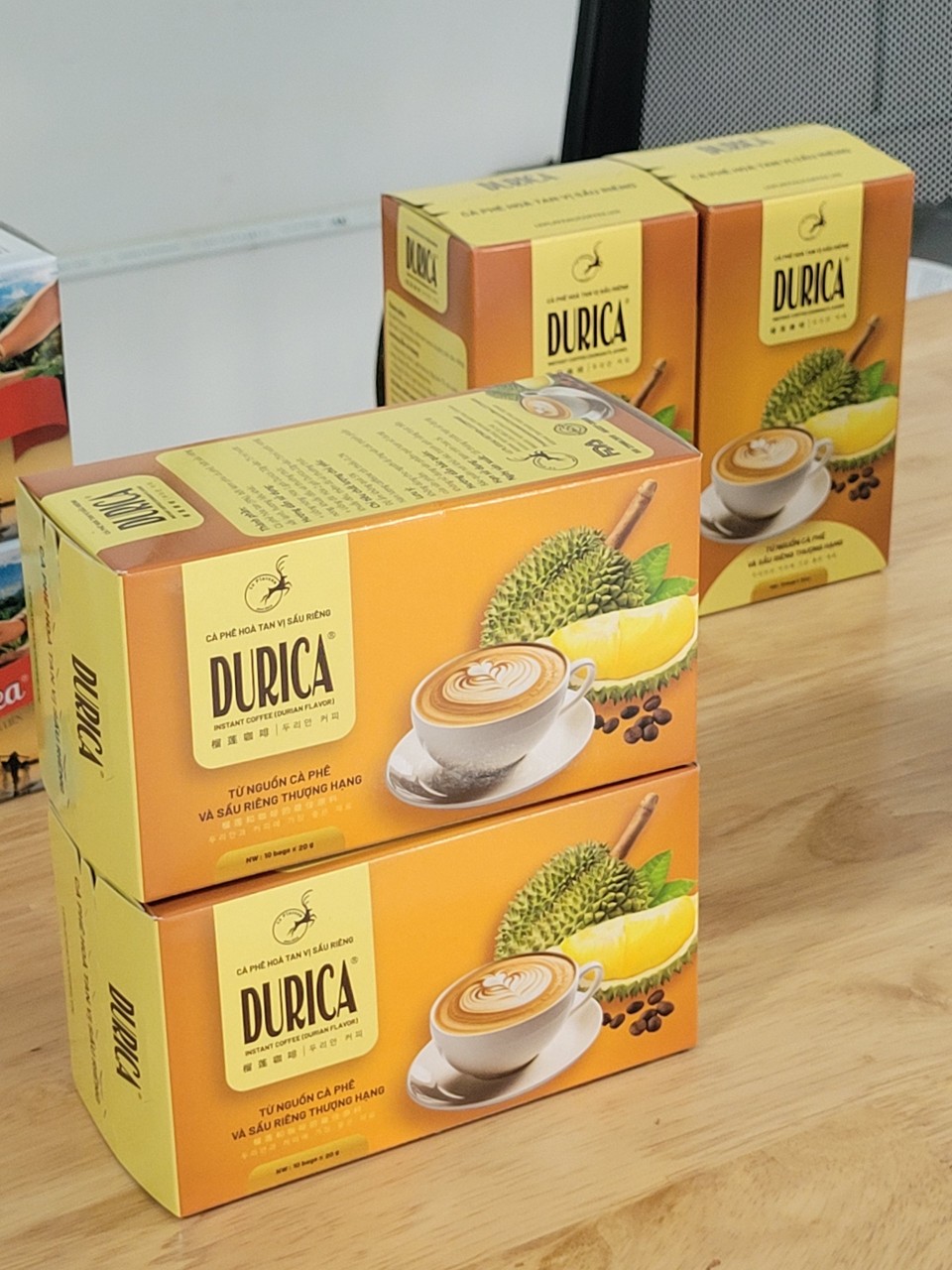 Combo 2 hộp cà phê sầu riêng, cà phê loại đặc biệt thơm ngon tiện lợi