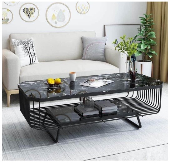 Các loại Bàn trà sofa dài, mặt đá 3D, 2 tầng_Lưu ý đặt hàng qua zalo