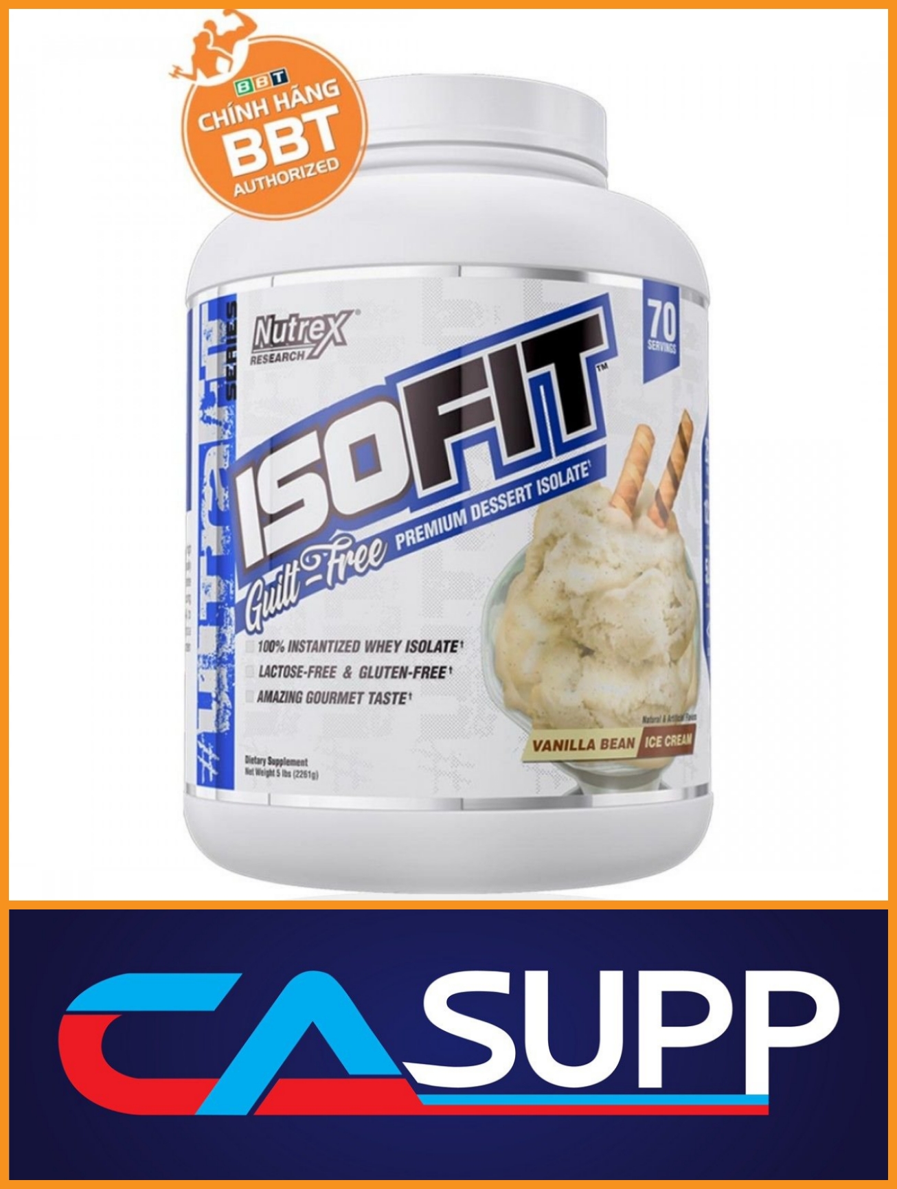 Nutrex ISOFIT - Whey Protein tinh khiết đẳng cấp cho Gymer