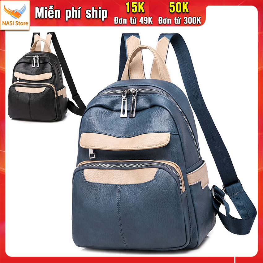 Balo nữ thời trang B1014 NASI Store da mềm cao cấp ba lô nữ đẹp đi làm công sở đi học đi chơi du lịch phong cách hàn quốc