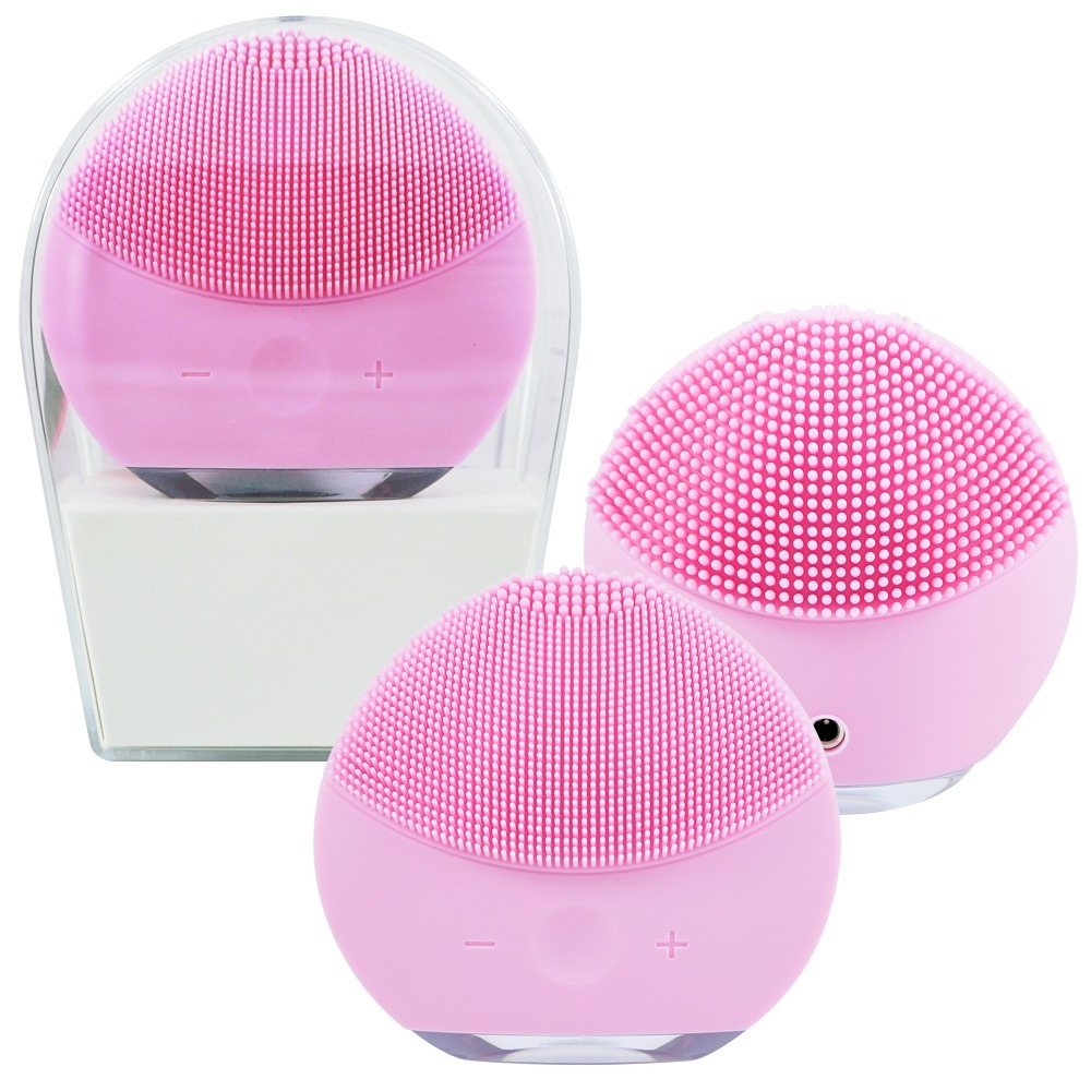 Máy rửa mặt I'm Nature màu hồng làm sạch sâu, lỗi 1 đổi 1