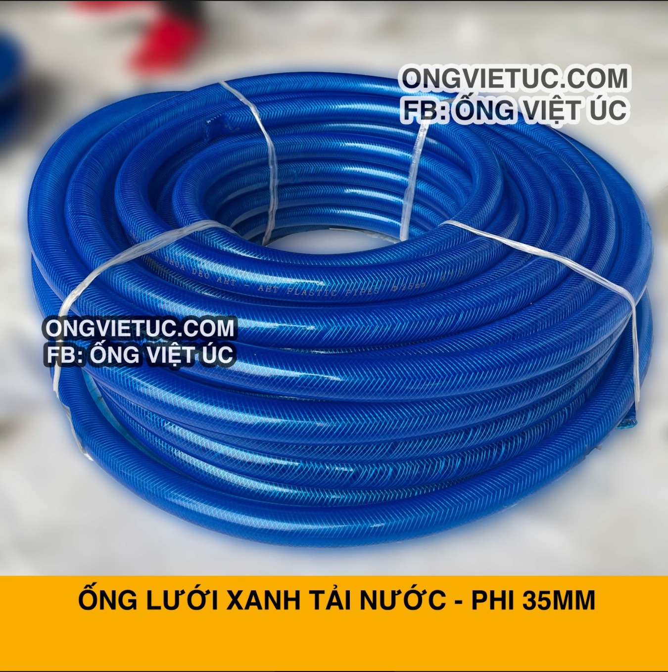 Ống nhựa lưới dẻo pvc phi 35mm cuộn 50m - ống nhựa mềm tưới cây - ống nhựa việt úc