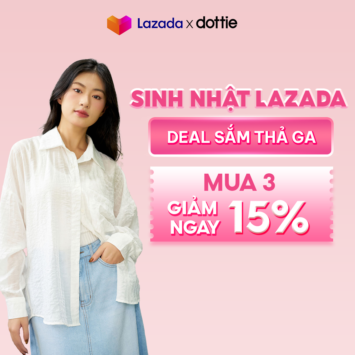 DOTTIE - Áo sơmi dáng rộng vải mềm - T0718