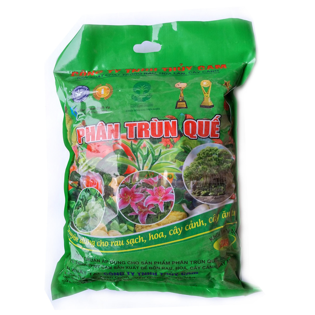 Phân trùn quế hữu cơ đã qua xử lý - bao 2 kg