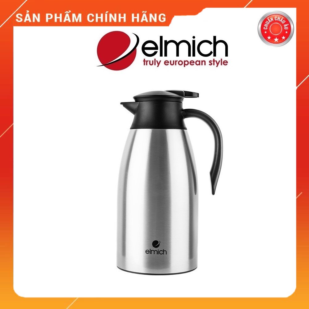 Bình giữ nhiệt gia đình inox 304 elmich el-3689, el-3690 thể tích 1500ml, 2000 ml - hàng chính hãng