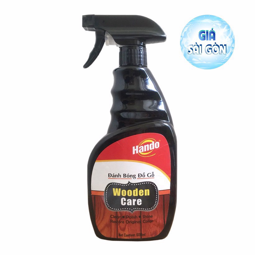 Chai xịt làm sạch và đánh bóng đồ gỗ Hando 600ml