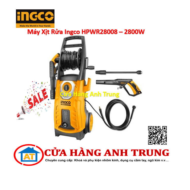 Máy xịt rửa ingco hpwr28008 - 2800w